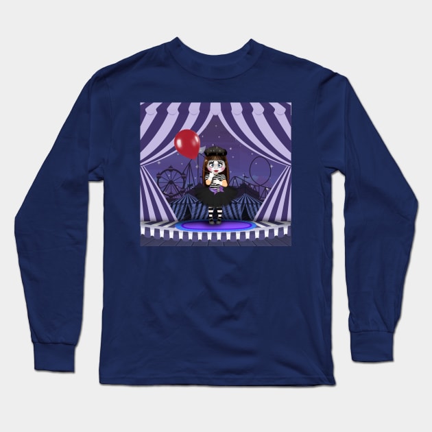 Mime and balloon Long Sleeve T-Shirt by Paciana Peroni